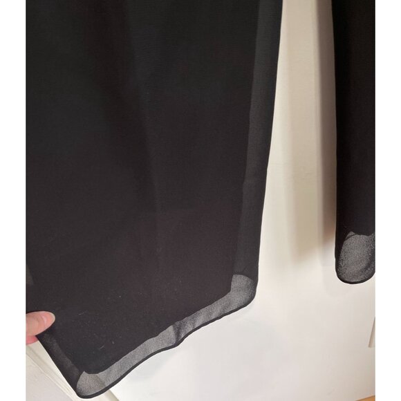 Vintage Sandra Darren Jeweled High Waisted Wide Leg Pants Womens Size 8 Cocktail - Picture 7 of 8